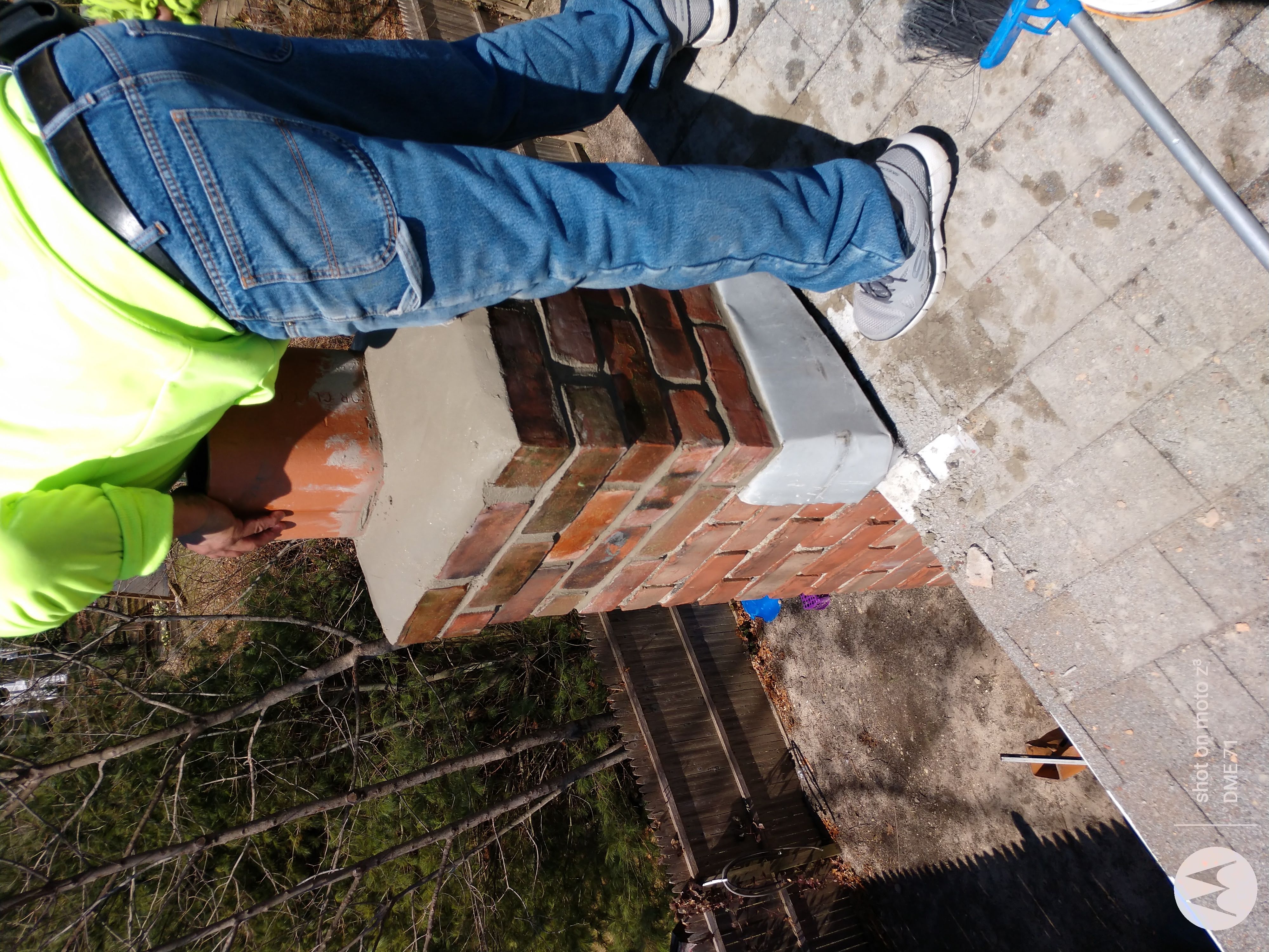 Cracked chimney professionally repaired in Valley Stream, NY